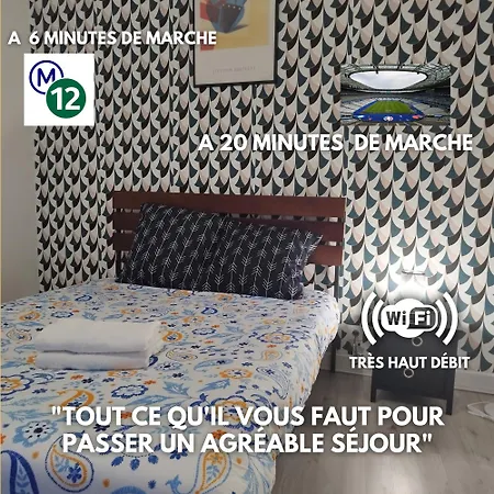 Cosy T2 A 5 Minutes De Metro 12-proche Paris-stade De France